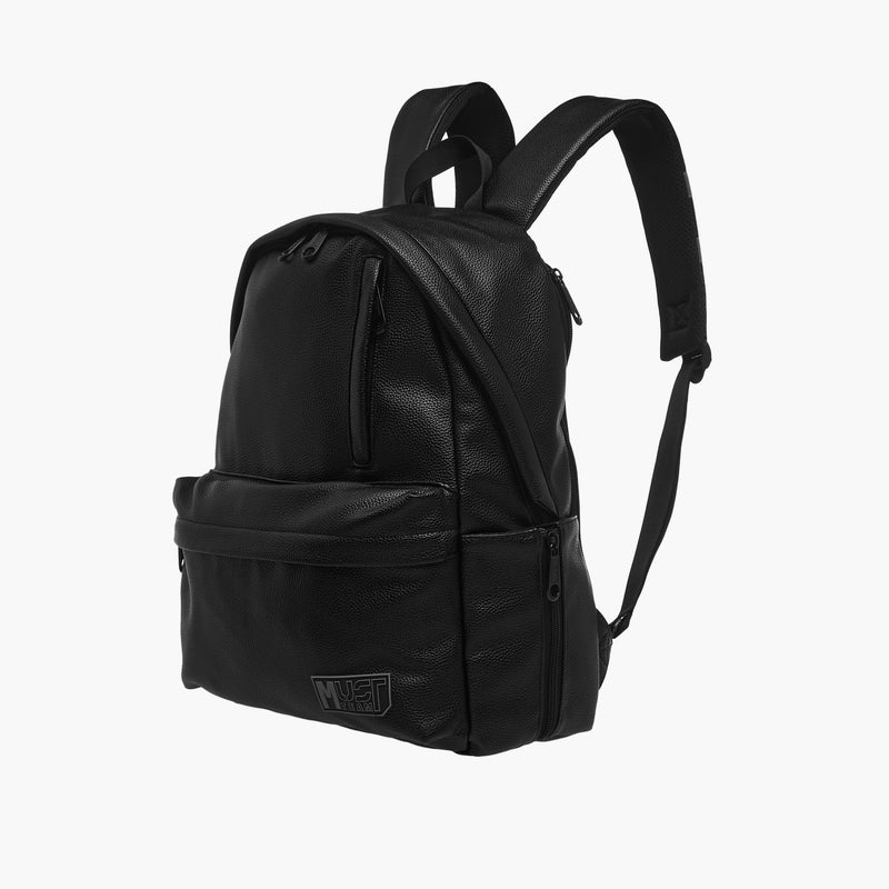 MUST Black Textured Backpack for Men - Image 4